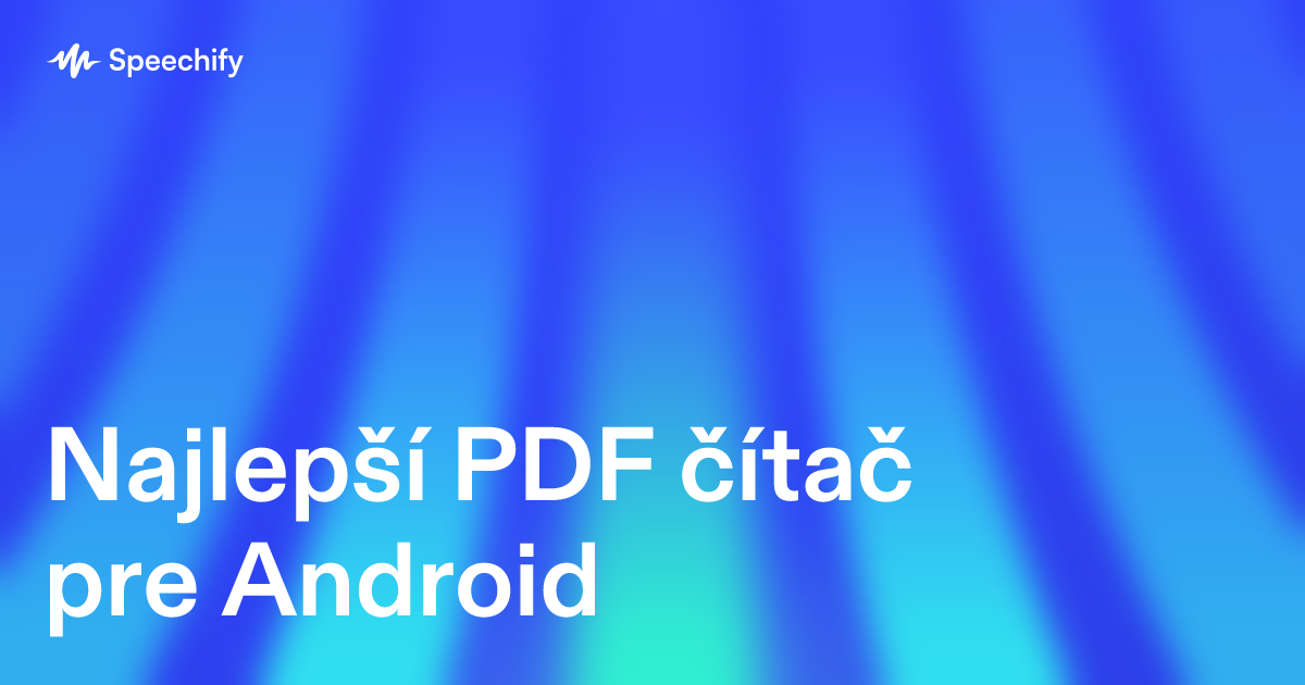 Najlepší PDF čítač pre Android