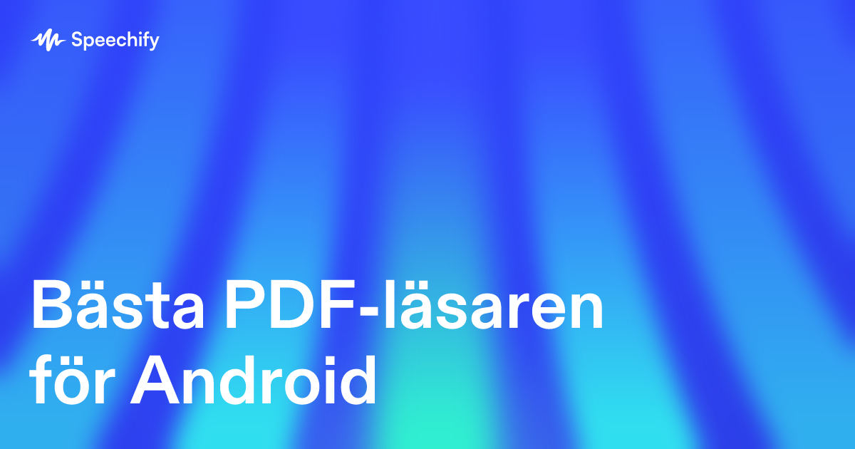 Bästa PDF-läsaren för Android
