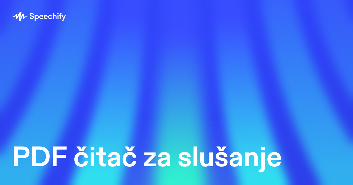 PDF čitač za slušanje