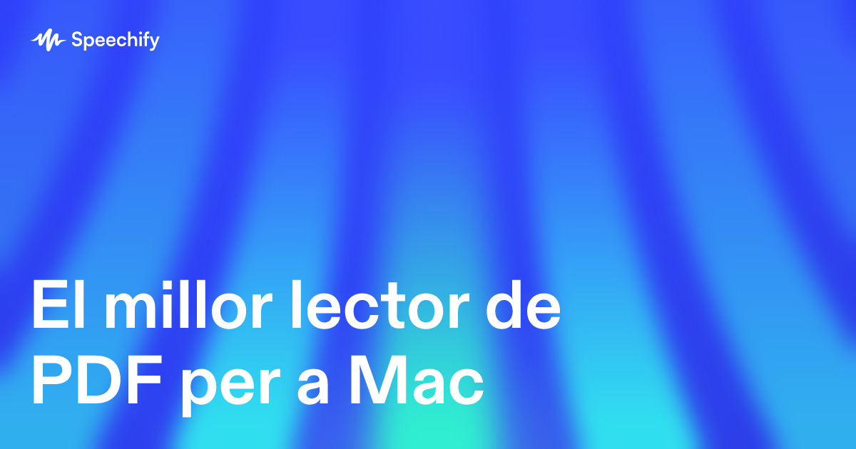 El millor lector de PDF per a Mac