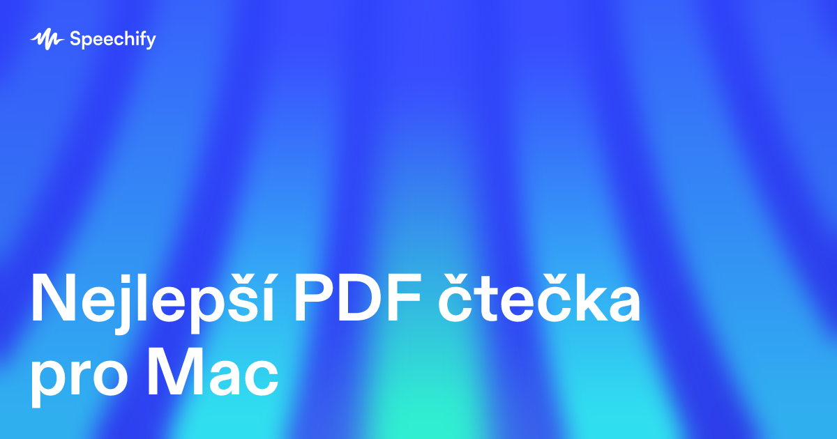 Nejlepší PDF čtečka pro Mac
