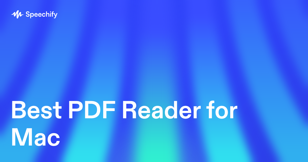Best PDF Reader for Mac