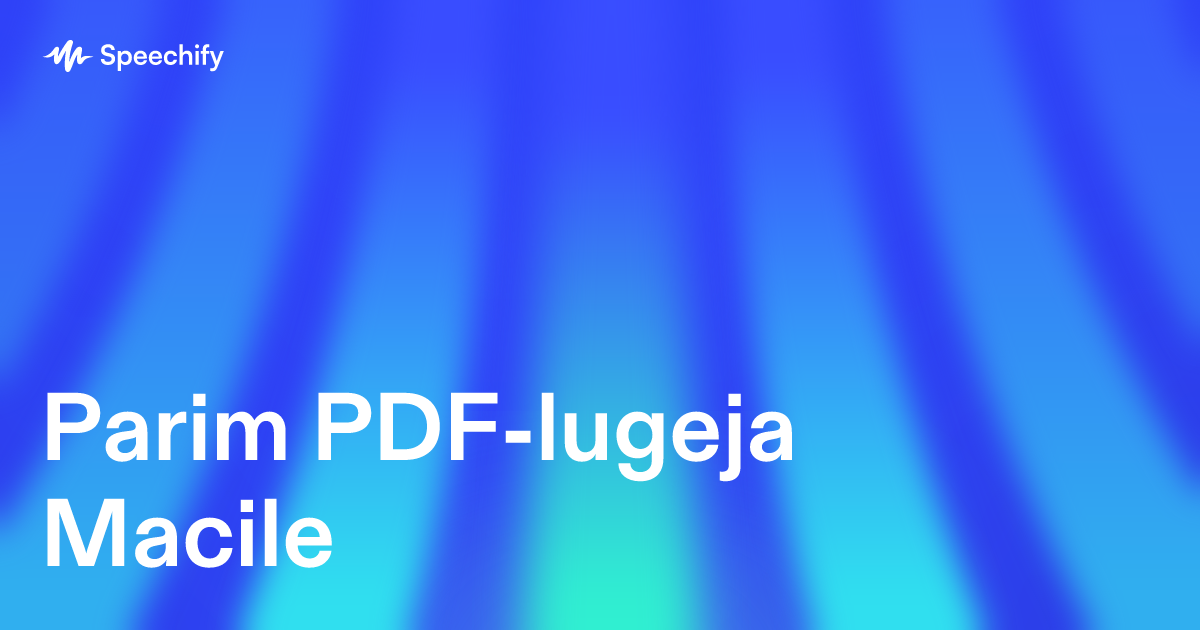 Parim PDF-lugeja Macile