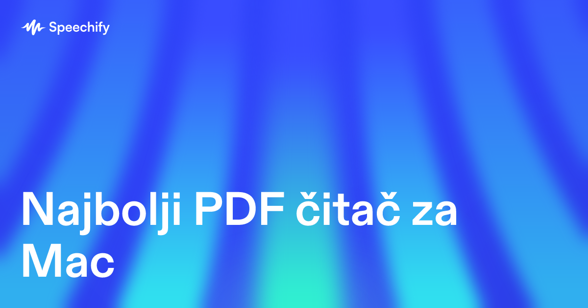 Najbolji PDF čitač za Mac