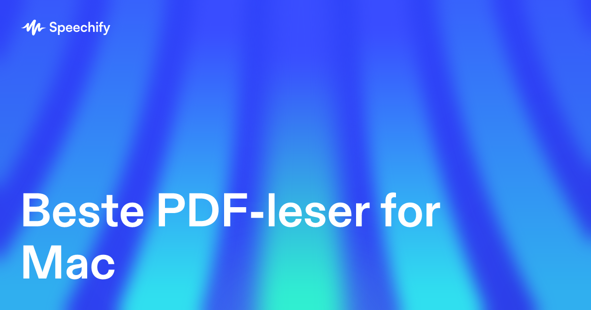 Beste PDF-leser for Mac