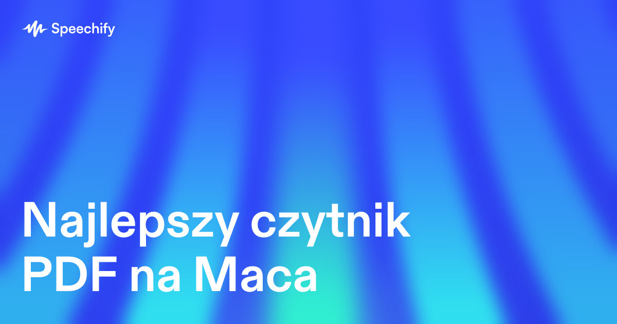 Najlepszy czytnik PDF na Maca