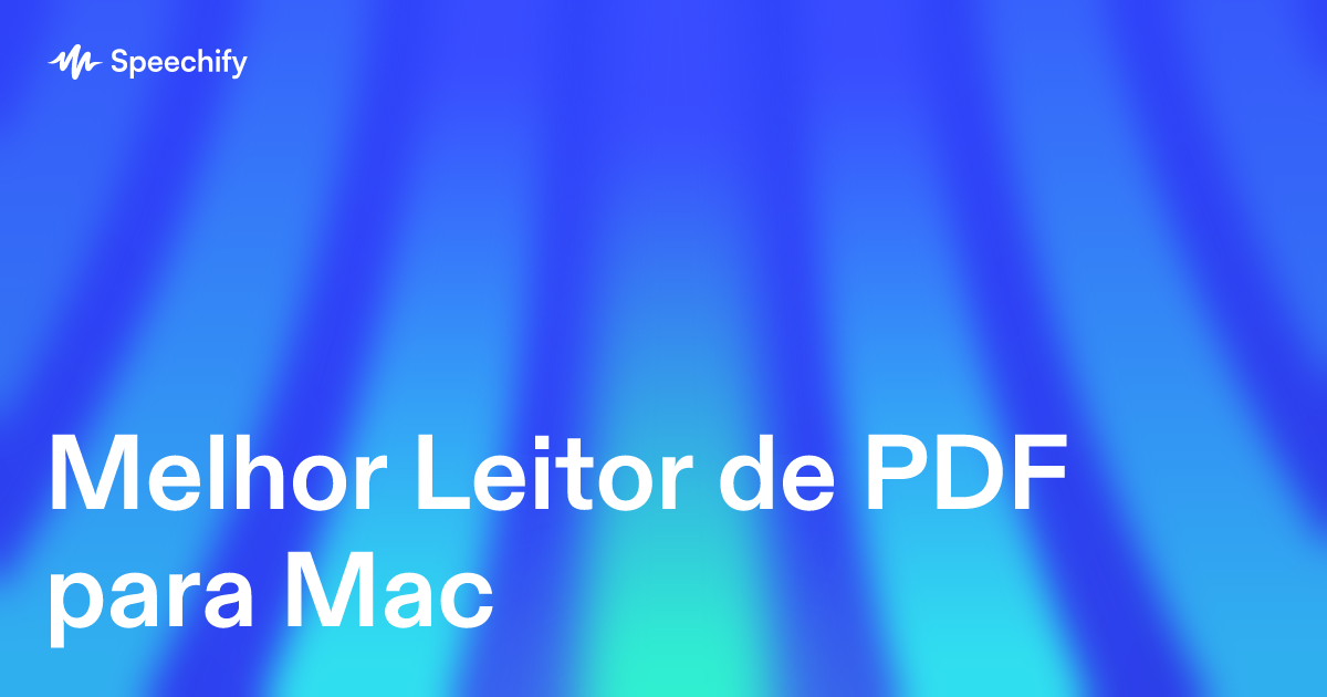 Melhor Leitor de PDF para Mac