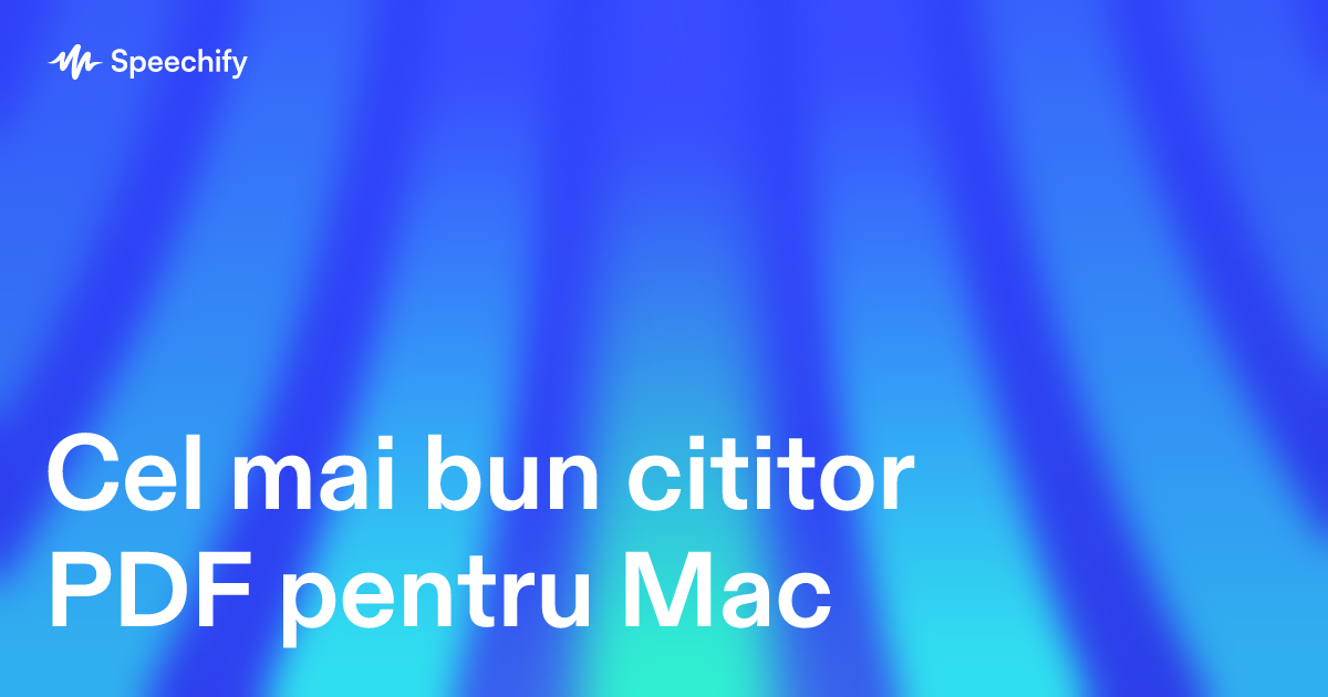 Cel mai bun cititor PDF pentru Mac