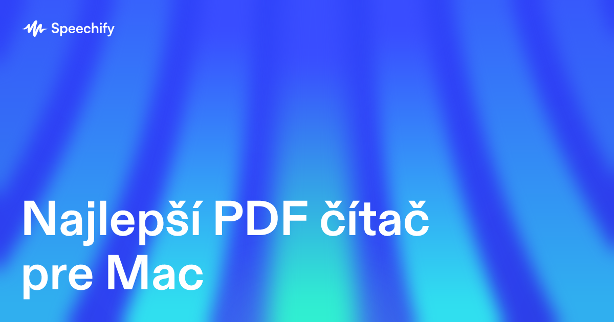 Najlepší PDF čítač pre Mac