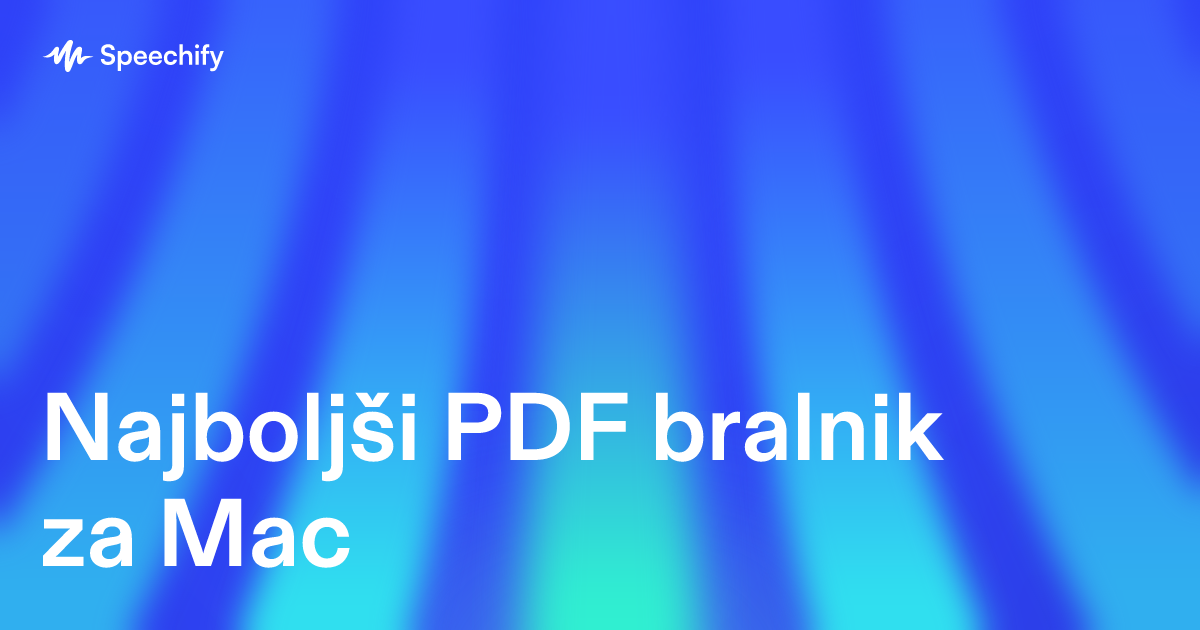 Najboljši PDF bralnik za Mac