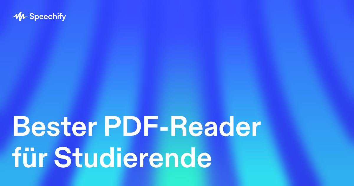 Bester PDF-Reader für Studierende