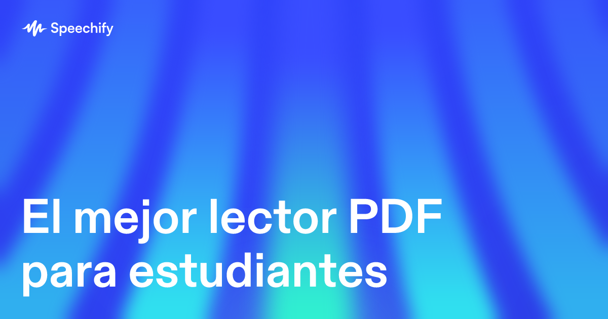 El mejor lector PDF para estudiantes