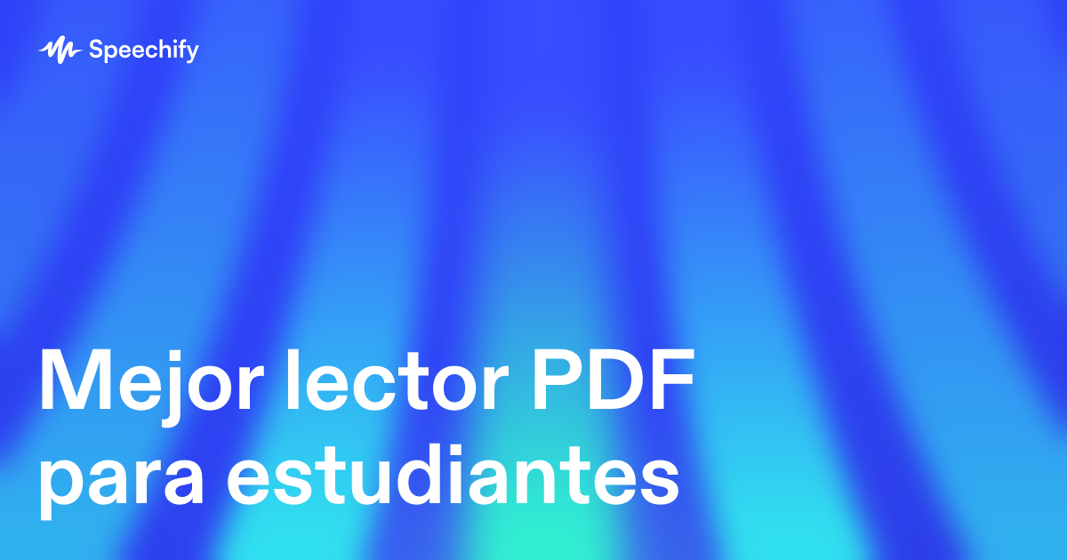 Mejor lector PDF para estudiantes