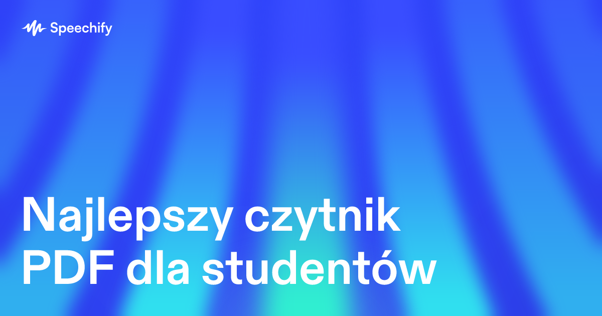 Najlepszy czytnik PDF dla studentów