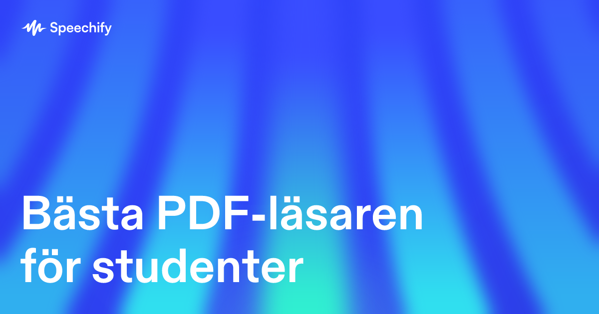 Bästa PDF-läsaren för studenter