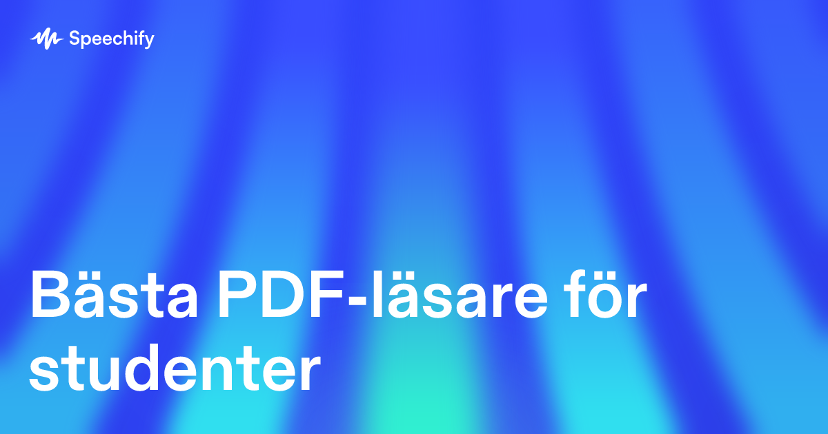 Bästa PDF-läsare för studenter