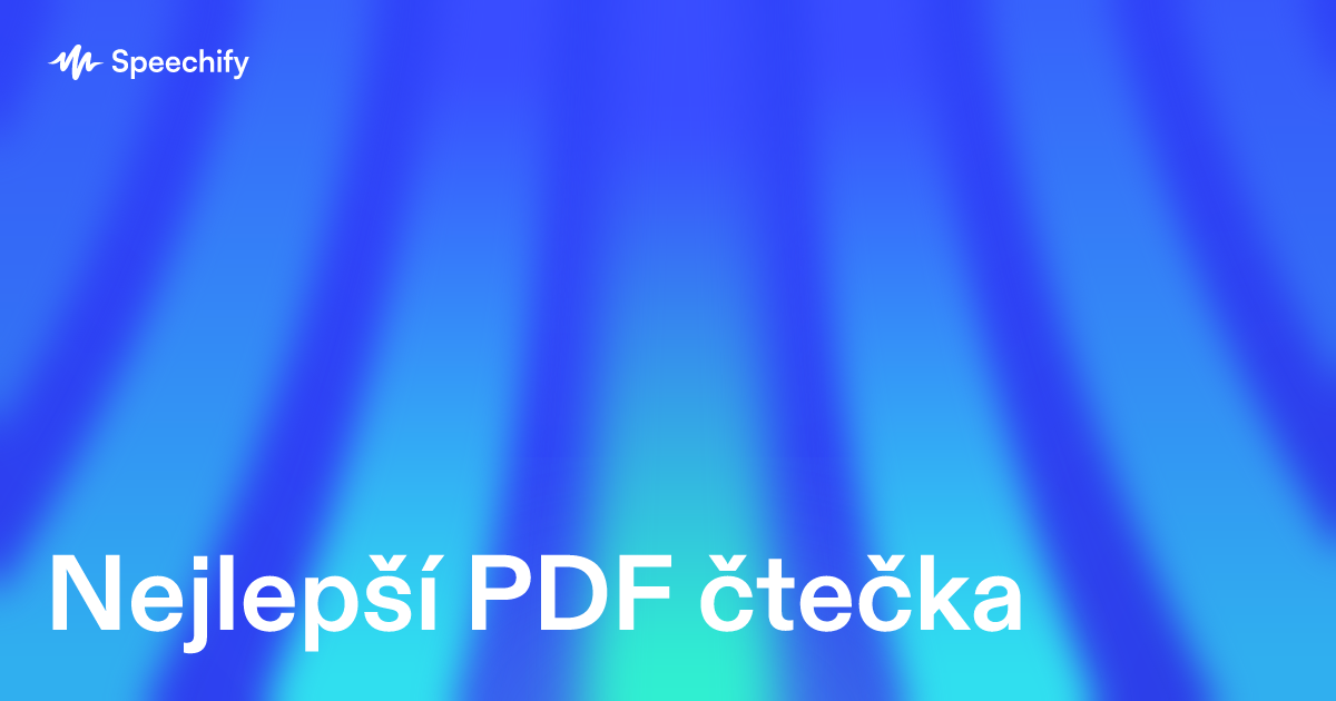 Nejlepší PDF čtečka