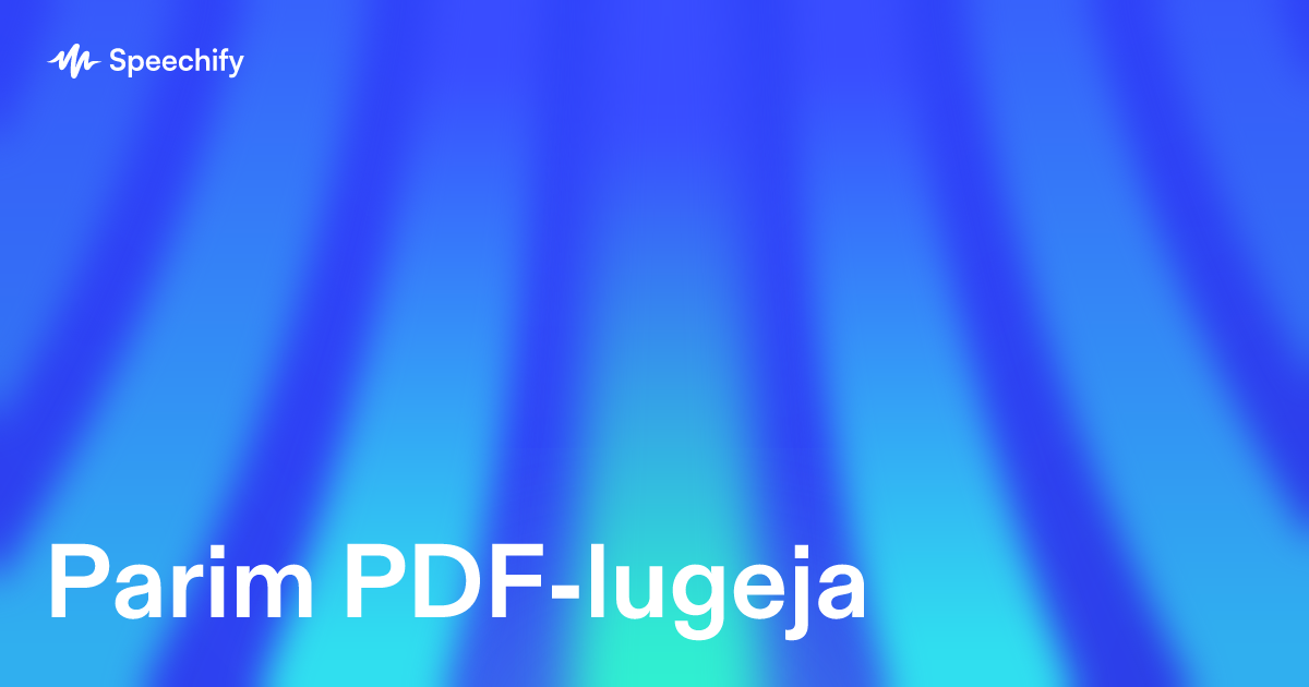 Parim PDF-lugeja