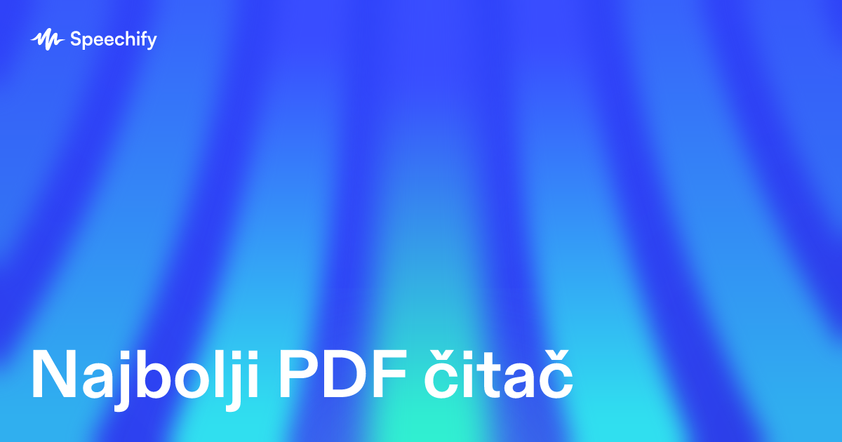 Najbolji PDF čitač