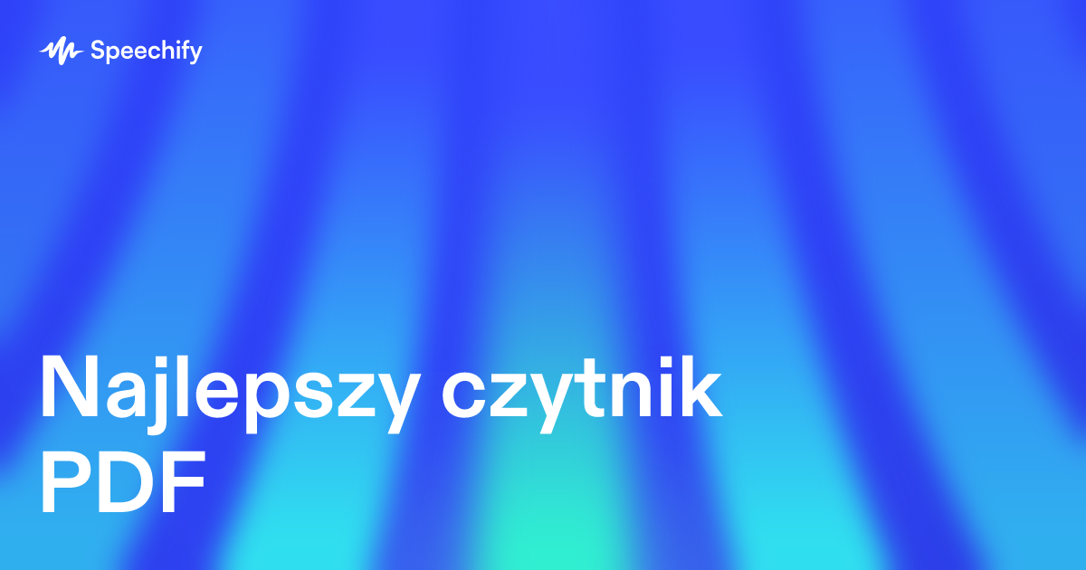 Najlepszy czytnik PDF