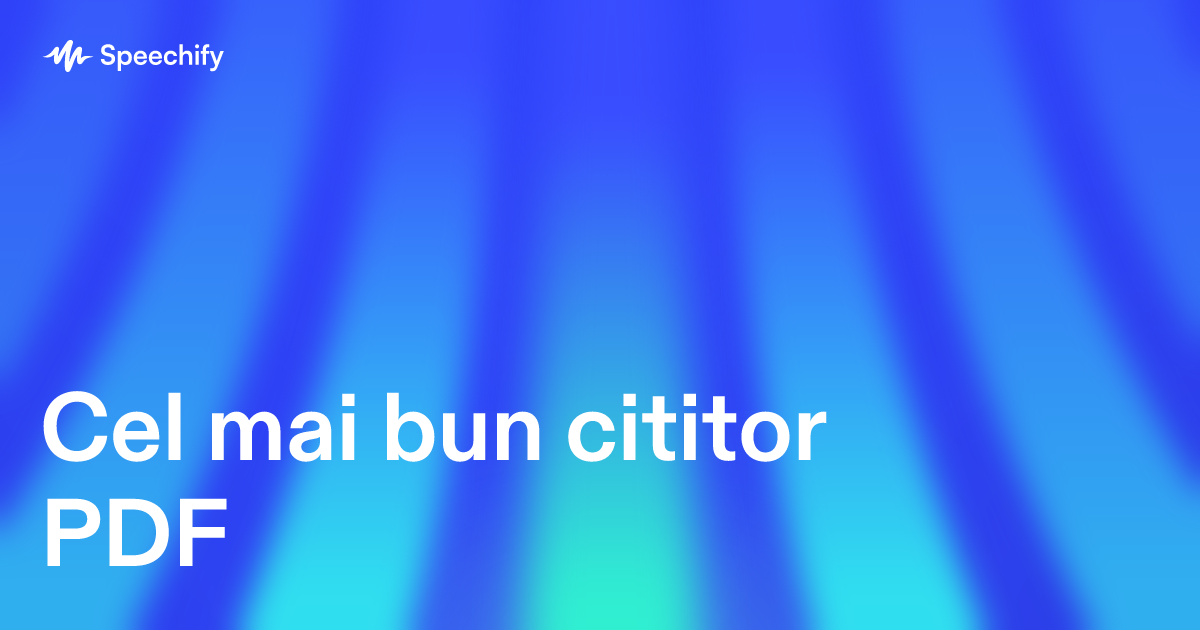 Cel mai bun cititor PDF