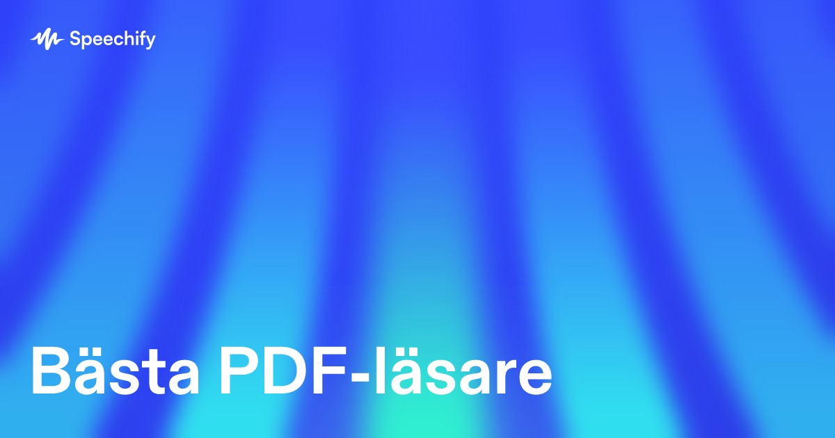 Bästa PDF-läsare