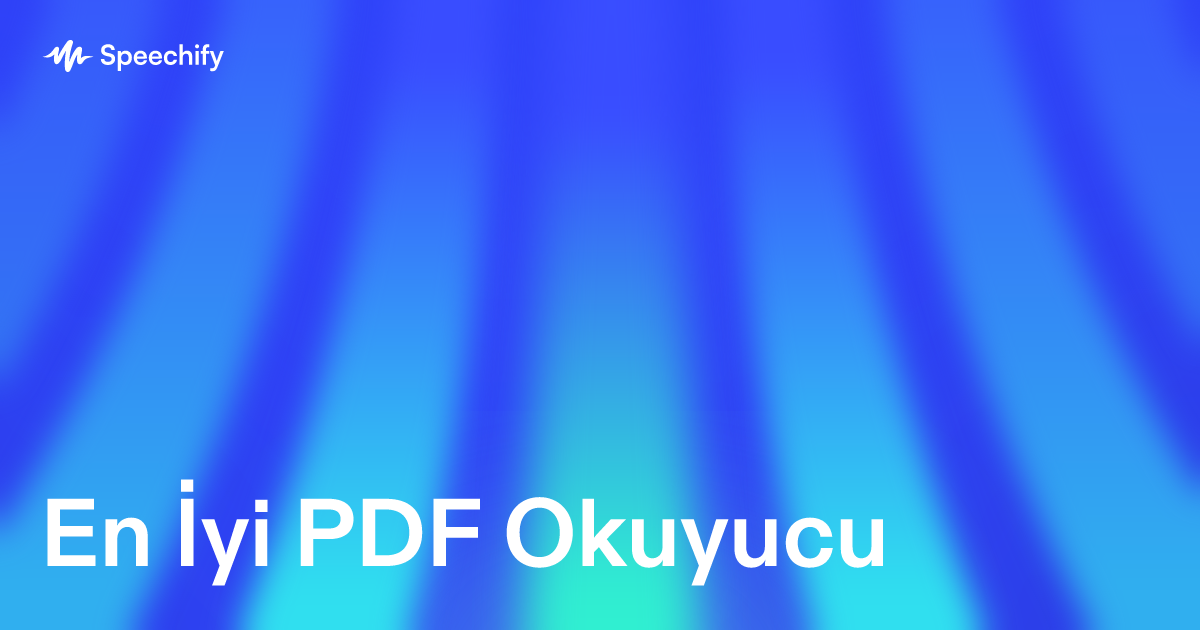 En İyi PDF Okuyucu