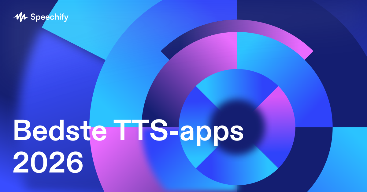 Bedste TTS-apps 2026