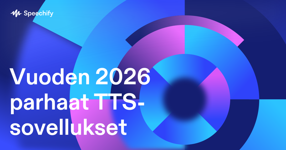Vuoden 2026 parhaat TTS-sovellukset