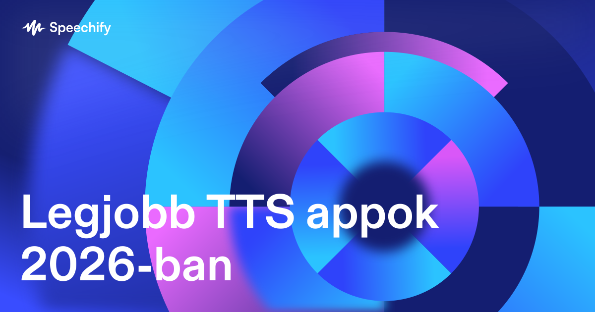 Legjobb TTS appok 2026-ban