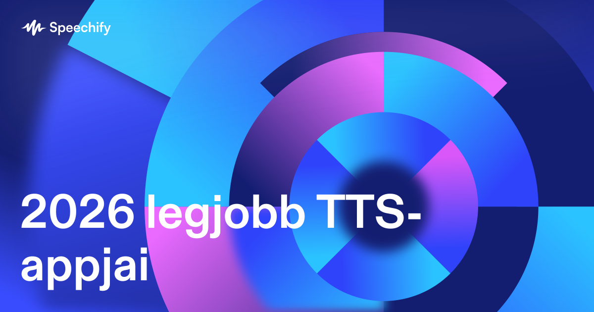 2026 legjobb TTS-appjai