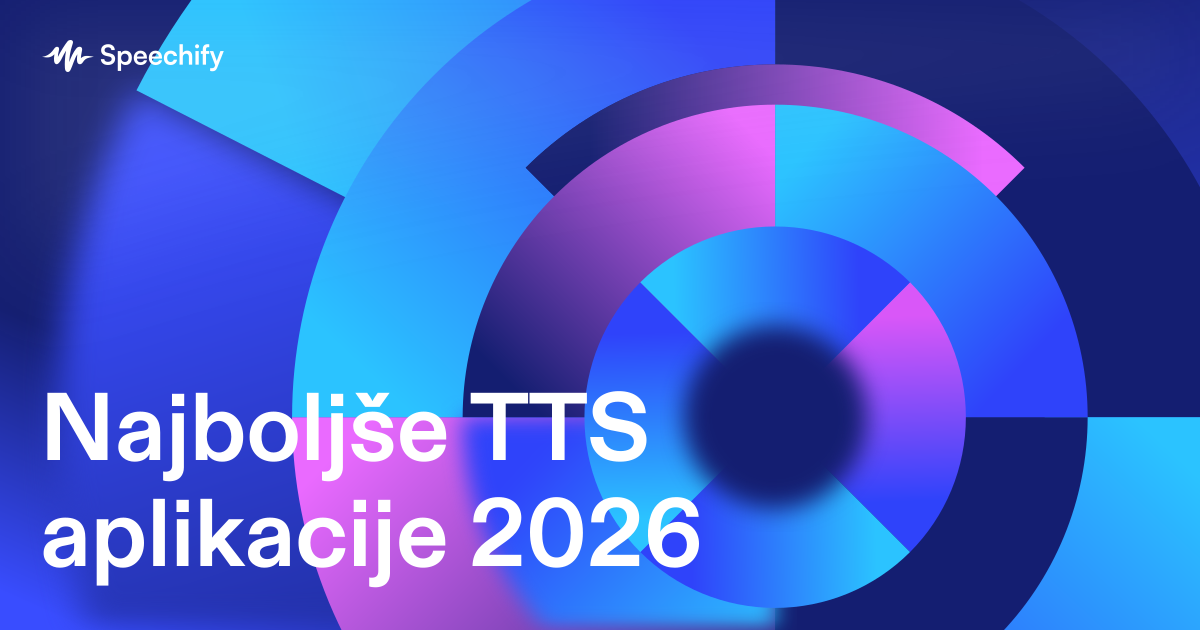 Najboljše TTS aplikacije 2026