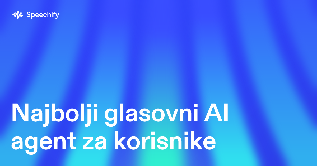 Najbolji glasovni AI agent za korisnike