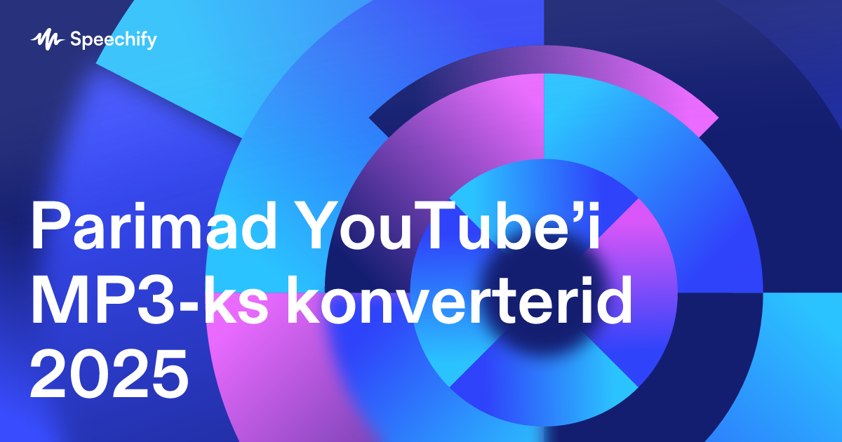 Parimad YouTube’i MP3-ks konverterid 2025