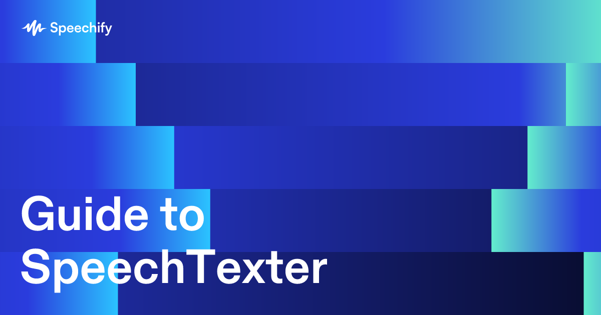 Guide to SpeechTexter