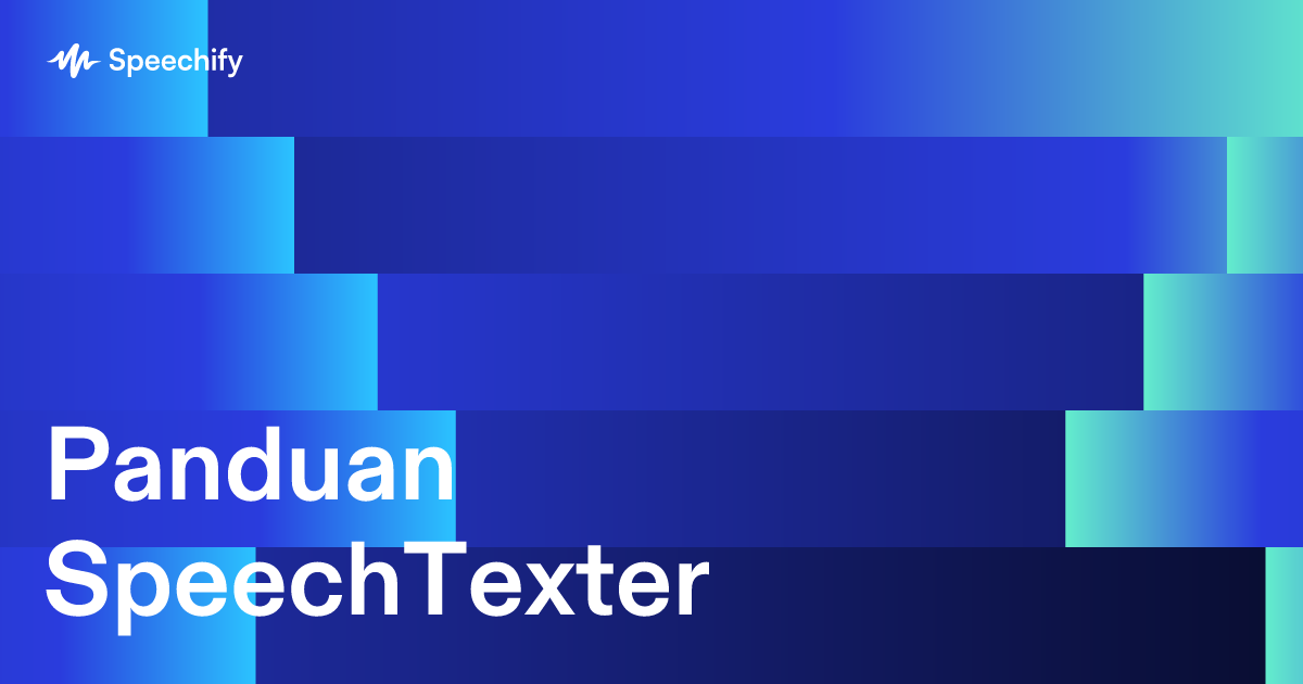 Panduan SpeechTexter