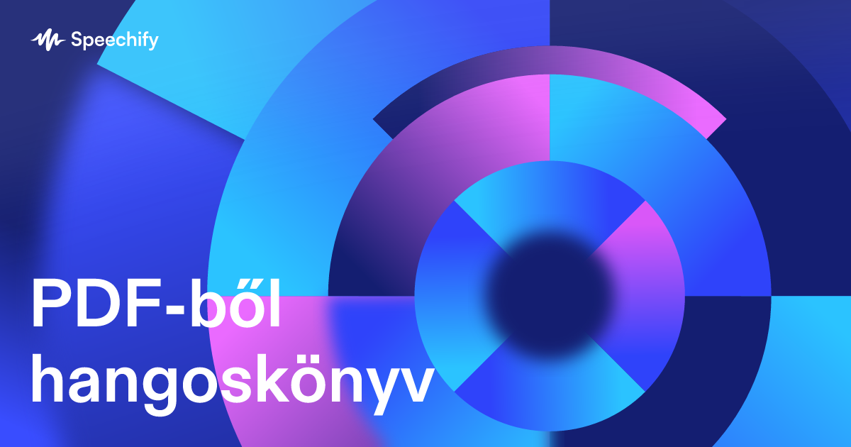 PDF-ből hangoskönyv