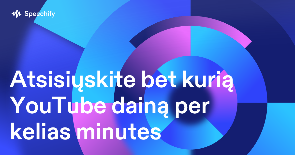 Atsisiųskite bet kurią YouTube dainą per kelias minutes