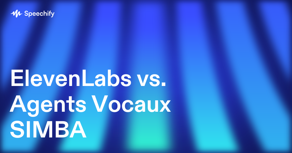 ElevenLabs vs. Agents Vocaux SIMBA