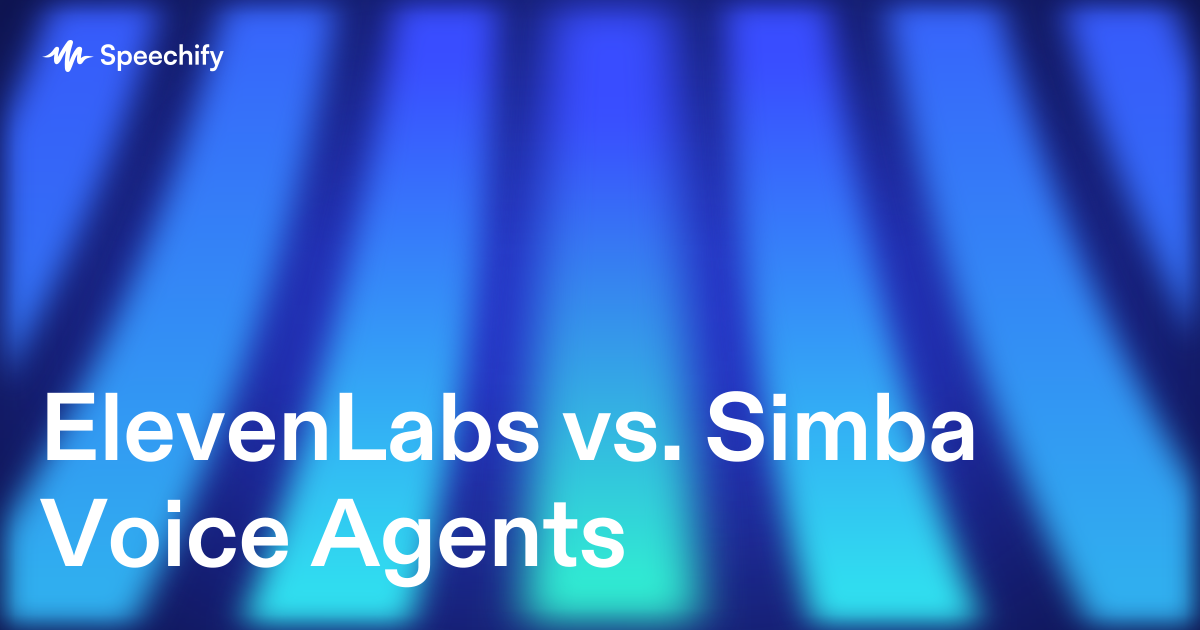 ElevenLabs vs. Simba Voice Agents