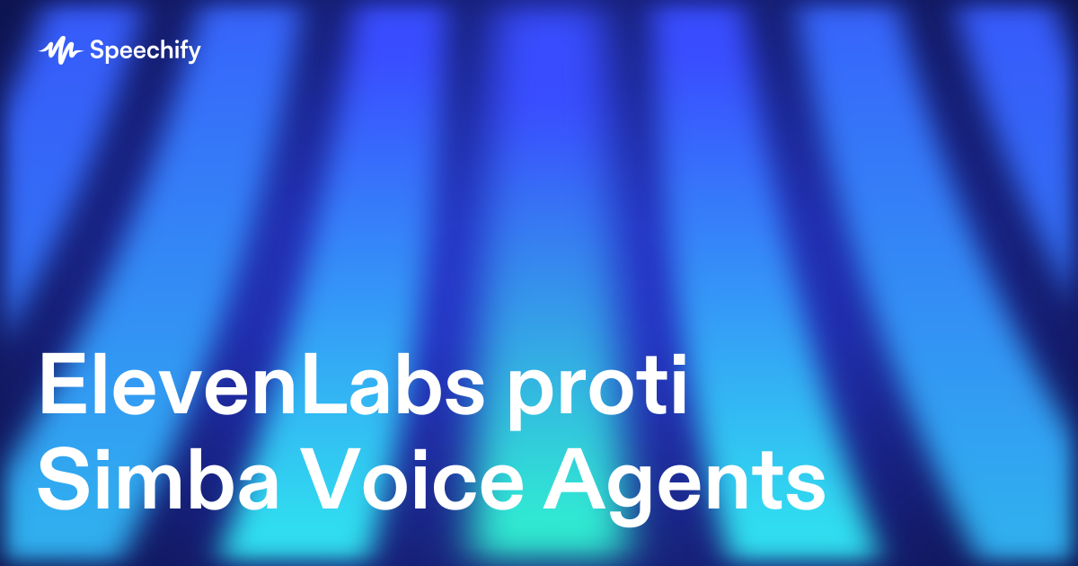 ElevenLabs proti Simba Voice Agents