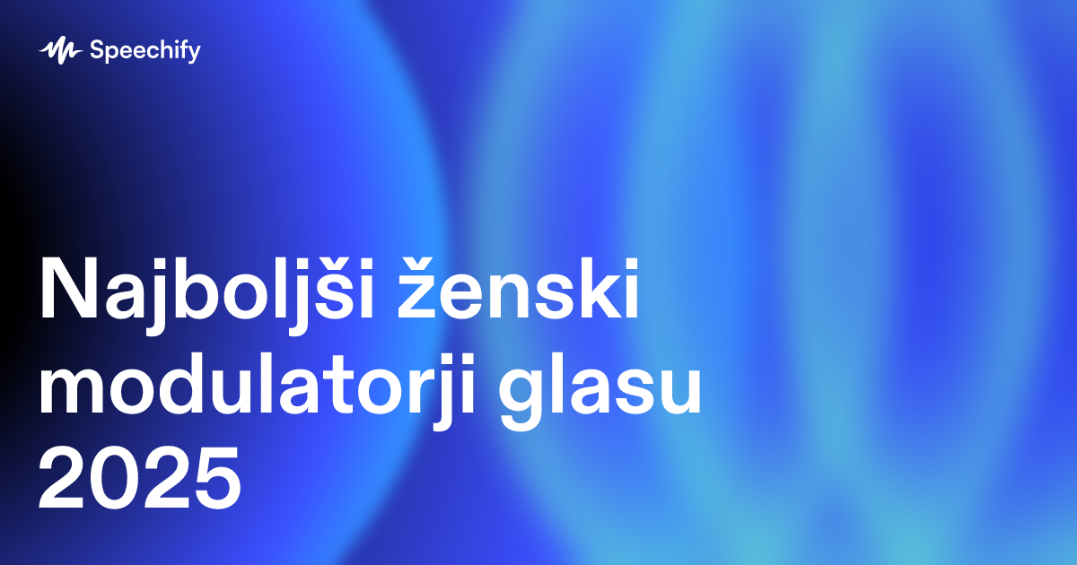 Najboljši ženski modulatorji glasu 2025