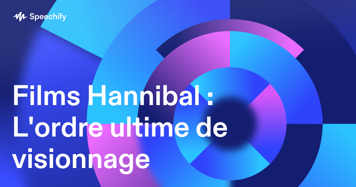 Films Hannibal : L'ordre ultime de visionnage