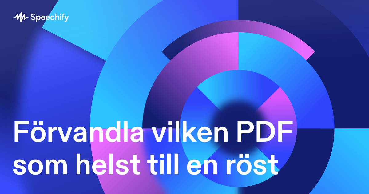 Förvandla vilken PDF som helst till en röst