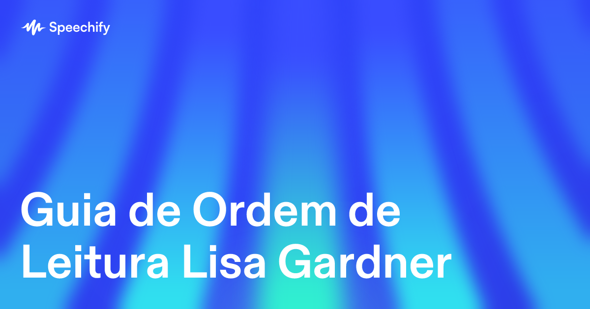 Guia de Ordem de Leitura Lisa Gardner