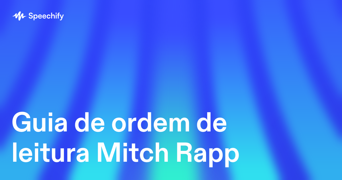 Guia de ordem de leitura Mitch Rapp