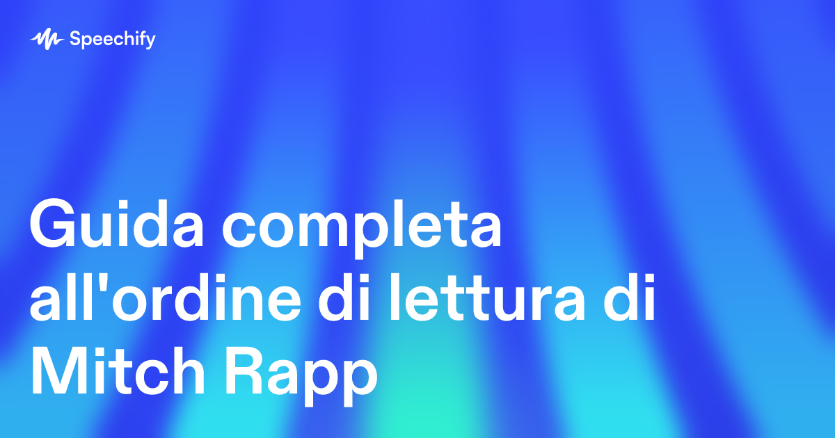 Guida completa all'ordine di lettura di Mitch Rapp