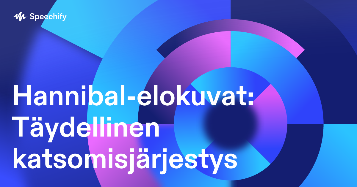 Hannibal-elokuvat: Täydellinen katsomisjärjestys