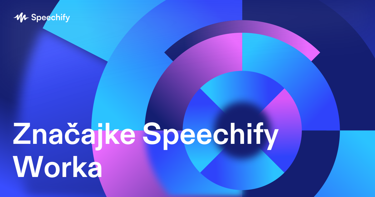 Značajke Speechify Worka