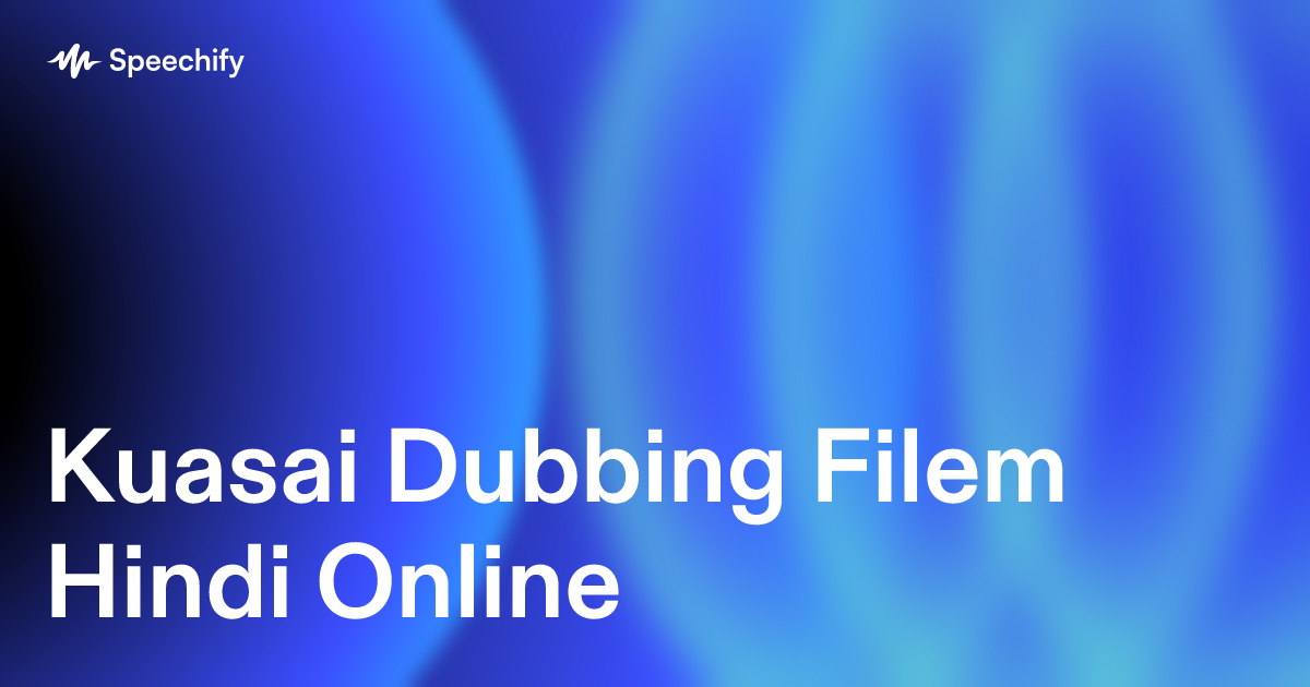Kuasai Dubbing Filem Hindi Online